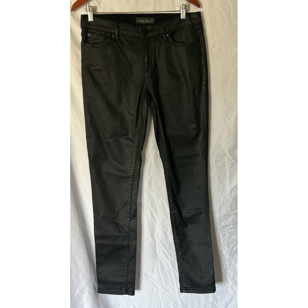 Women's Lauren Ralph Lauren Black Straight Jeans Size 10 Casual Formal